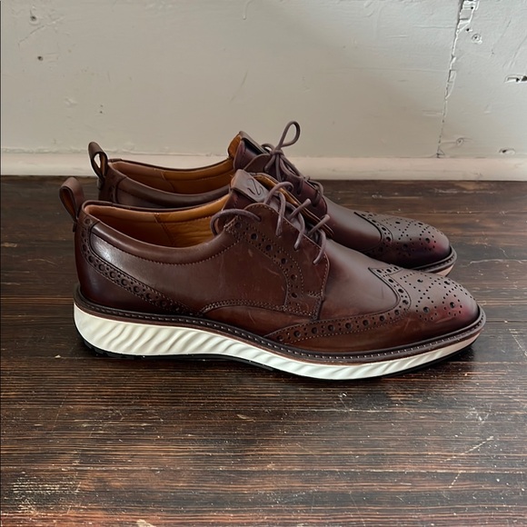 Ecco Other - ECCO St.1 Hybrid Men's Leather Wingtip Derby Shoe Size 44